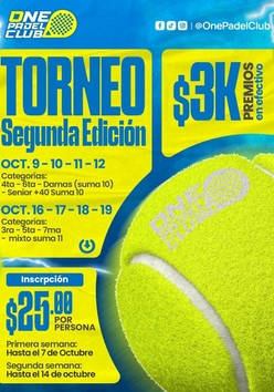 Cartel del torneo