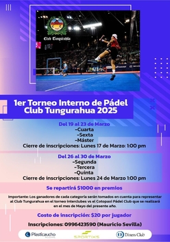 Cartel del torneo