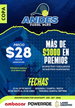 Cartel del torneo